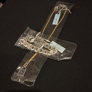 STIGMA Silver Chain Bracelet + necklace set